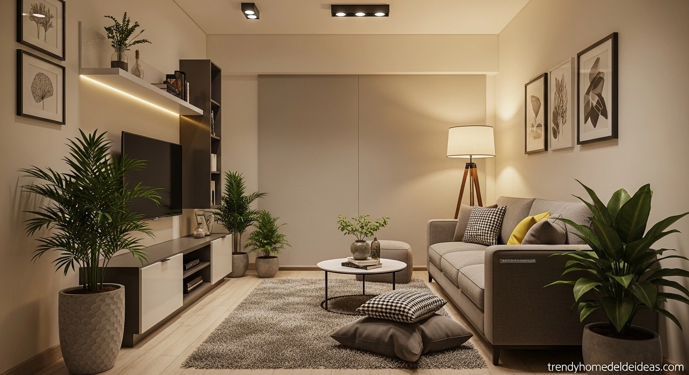 Complete Living Room Setup (Pinterest Viral Pin)